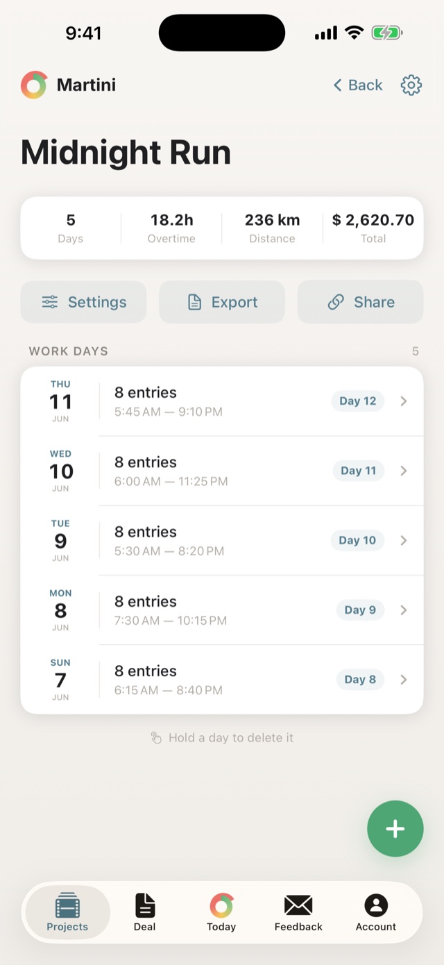 Martini screenshot
